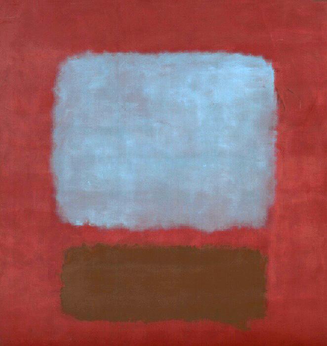 Slate Blue and Brown on Plum painting - Mark Rothko Slate Blue and Brown on Plum art painting